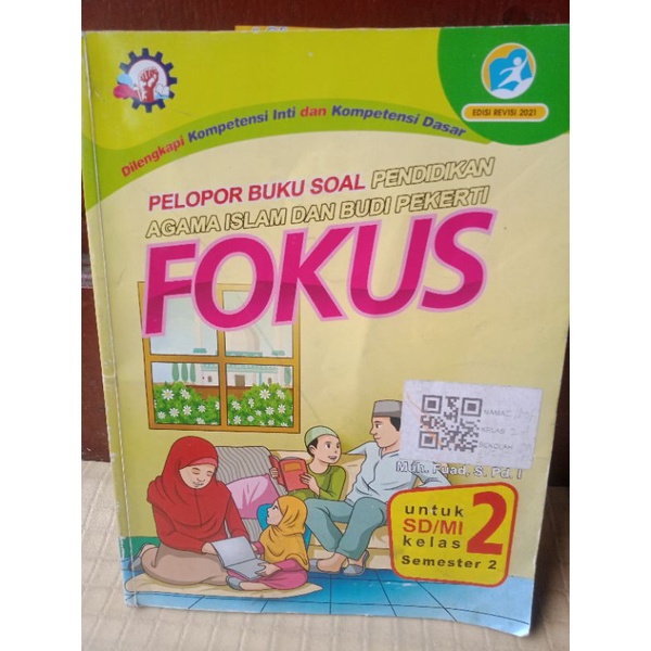 (BACA DESKRIPSI) preloved buku fokus agama islam SD / MI kelas 2 semester 2