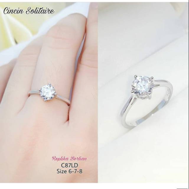 Cincin replika berlian