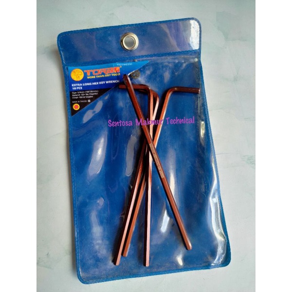 TORA 5 MM Kunci L EXTRA Long Panjang Hex Key 5mm S2