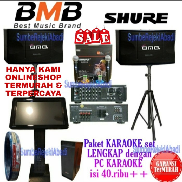 PAKET SOUND KARAOKE BMB 10 INCH PLUS PC KARAOKE KOMPLIT