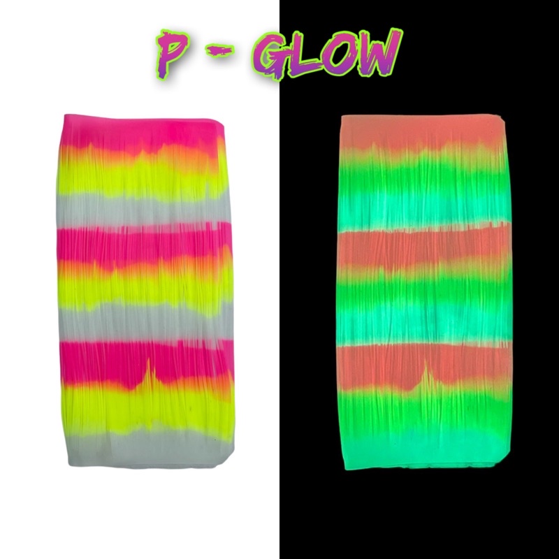 Skirt Lembaran Gid Gliter Skirt Glow In The Dark Luminous Skirt Menyala Skirt Assist Hook Skirt Assisthook Skrit GID-P Glow