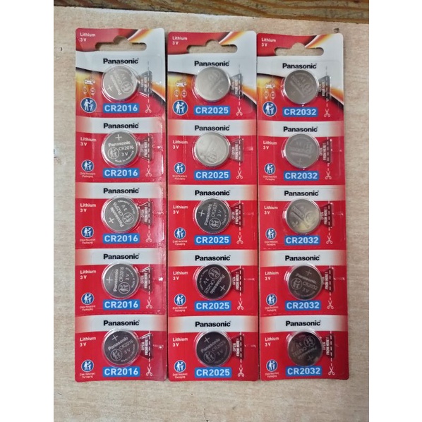 Baterai Jam Tangan Panasonic oryginal CR2016 CR2025 CR2032 Panasonic oryginal