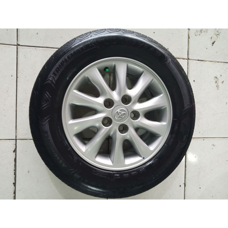 Velg Ban Mobil Second kijang Innova Ring 15 Pcd 5x114,3 + Ban 205 65 R15 buat Granmx apv carry