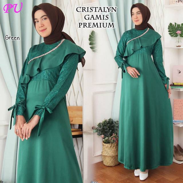 Gamis mewah CRYSTALYN gamis muslimah pesta kondangan bridesmaid