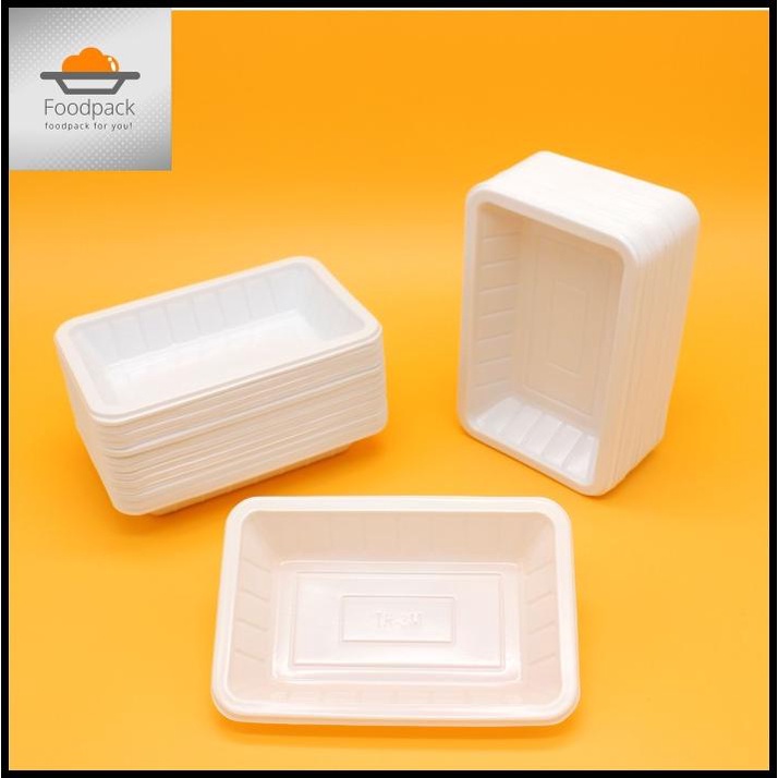 Mika Tray Putih Alas Tempat Wadah Buah Sayur Daging Kue