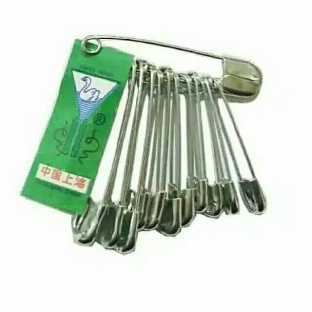 Peniti Swan Stainless isi 12pc Peniti Jilbab Peniti Premium Swan Isi 12pcs