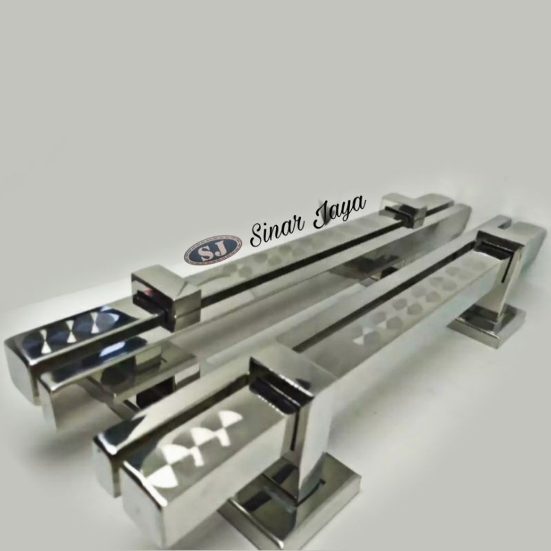 1 satu set handle pintu 33cm 45cm rumah minimalis gagang tarikan pintu stainless prgangan pintu