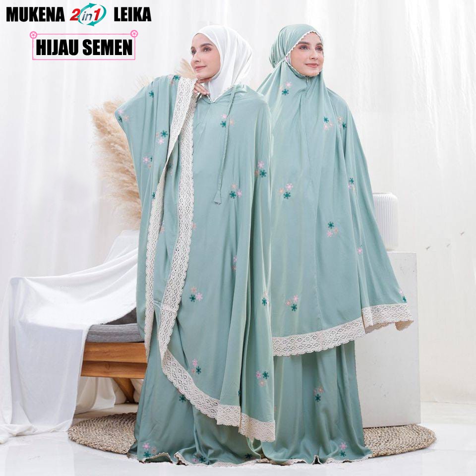 Mukena 2 in 1 Mukena Resleting Mukena Dewasa Mukena Rayon Dewasa 2 in 1 Mukena Bali anak Perempuan