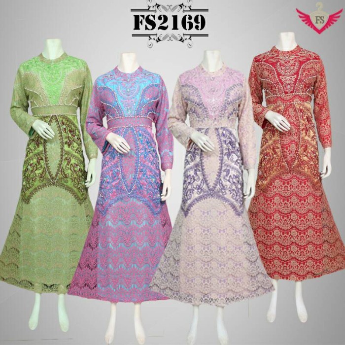 PREMIUM GAMIS PESTA BROKAT SALMAH