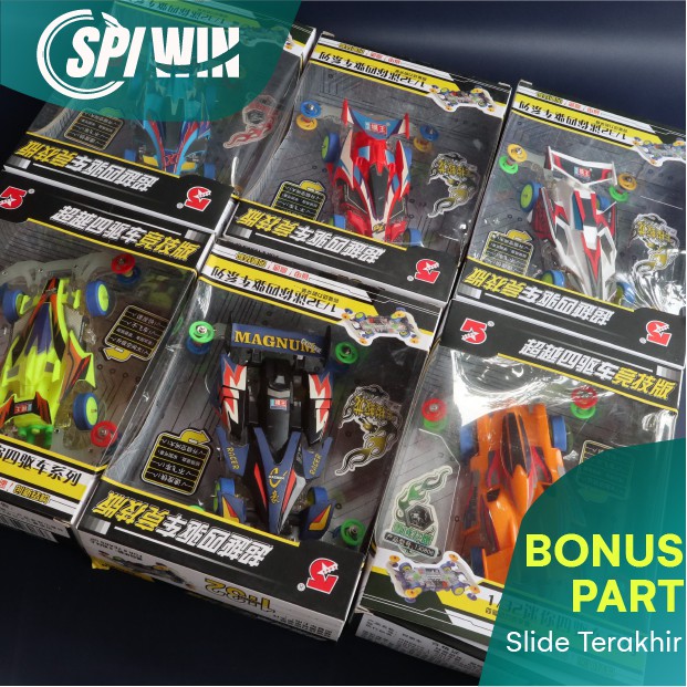 TAMIYA AODA MINI 4WD DINAMO TENGAH TRASNPARAN CLEAR