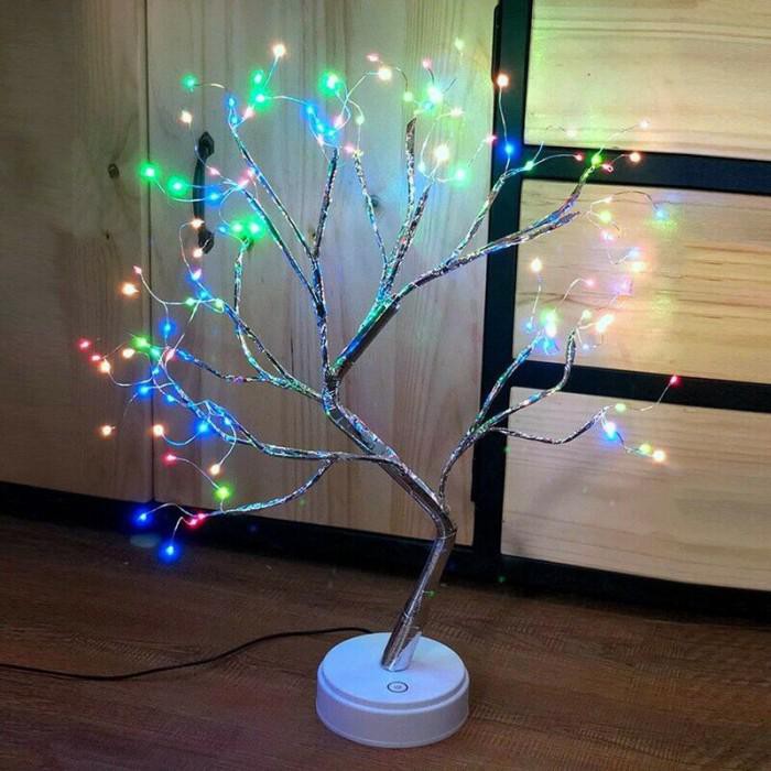 Jual Lampu Pohon Natal / Lampu Meja Led Bentuk Pohon Natal Warna Birch