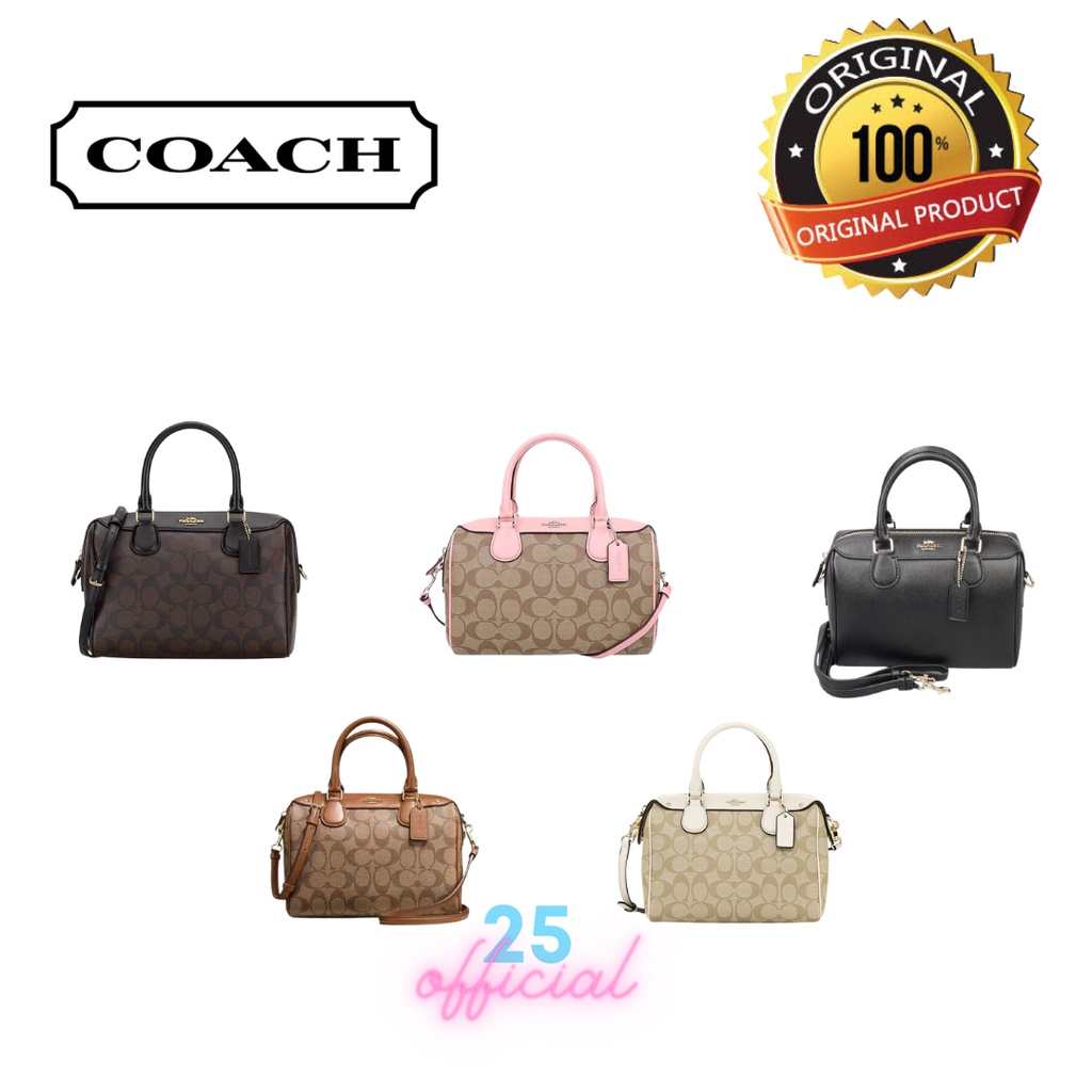 [ORIGINAL] COACH Mini Bennett Satchel Crossbody In Signature Pink / Tas Coach Original / Tas Coach W