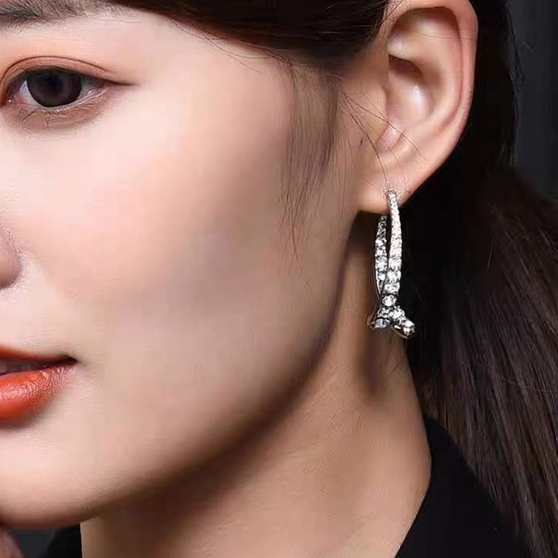 Anting Gantung Model Geometri Warna Emas Untuk Wanita