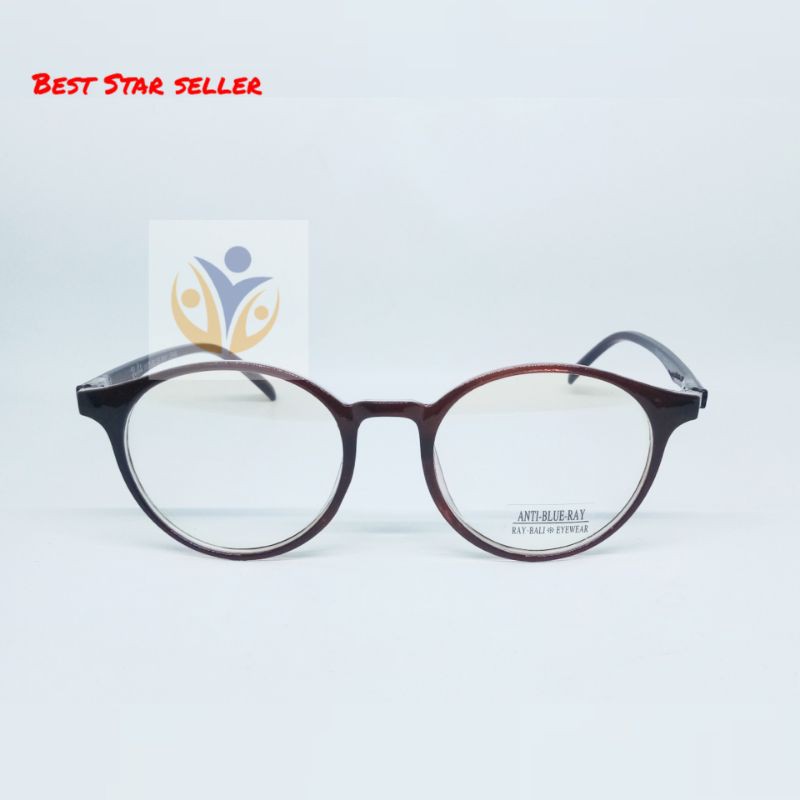 kacamata gaya retro classic bahan tr anti radiasi bluelight