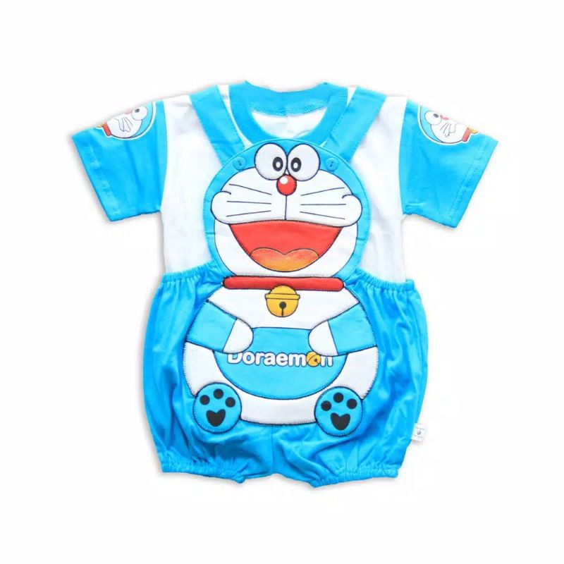 Setelan Baju Jumper Jumpsuit Bayi Kodok Doraemon 0 6 bulan Pakaian Bayi 6 12 Bulan Cowok Cewek Laki Laki Perempuan Unisex KE4