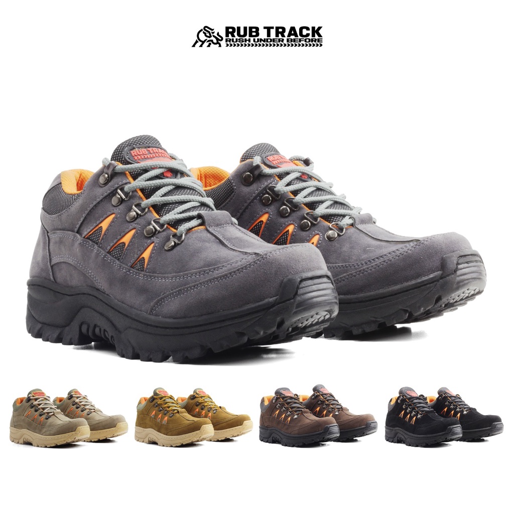 RUBTRACK STEGO SUEDE SEPATU SAFETY RUBICON STEGO SEPATU BOOTS PRIA SAFETY UJUNG BESI TRACKING PROYEK KERJA TOURING SEPATU GUNUNG RUB TRACK