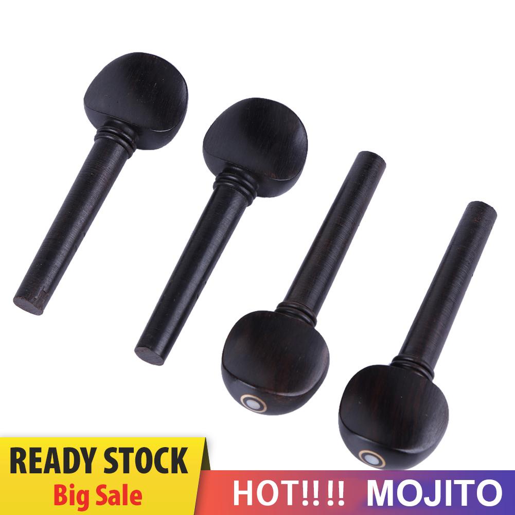 4pcs Tuning Peg Biola Bahan Ebony