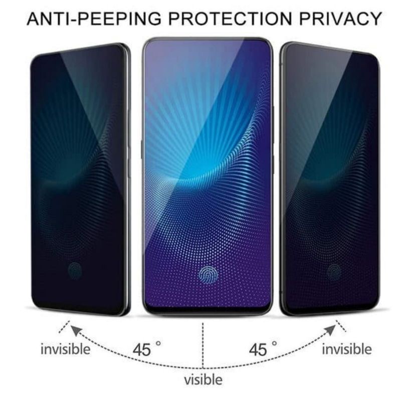 Vivo Y75 / Y75 Anti Gores Kaca Anti Spy Privacy Temper Glass Screen Guard Protector