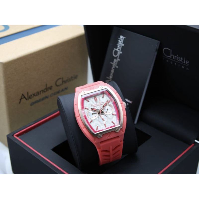 JAM TANGAN WANITA ALEXANDER CHRISTIE AC 2971 PINK