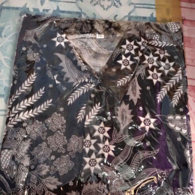 Kemeja Hem Risna Batik Hrb26 Kenongo Kemeja Hem Pendek Padi Pekalongan M L Xl Murah Keren Batik