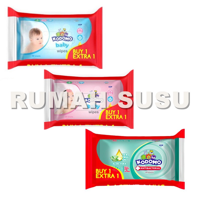 KODOMO MAMYPOKO PASEO TISSUE BASAH 50'S BUY 1 GET 1