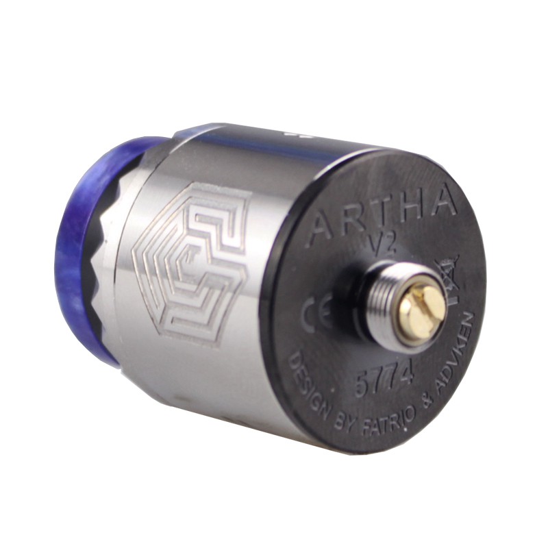 Artha RDA V2 24 RDA Atomizer - SILVER [Clone] - Rokok Elektrik Vape Vaporizer