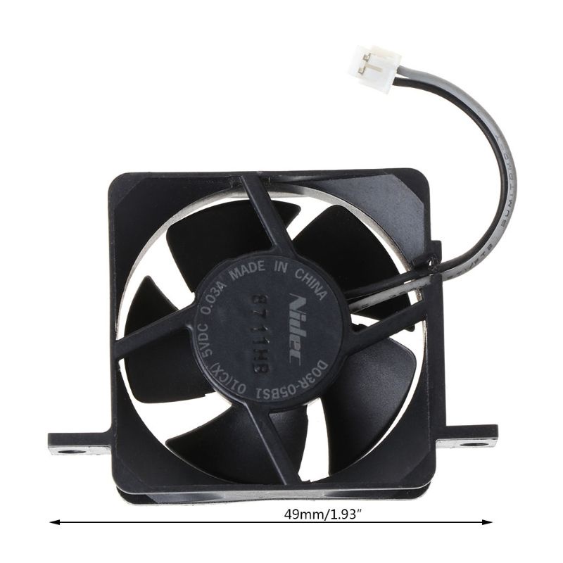 btsg 1PC Black Built-in Cooling Fan Cooler for Nintend for Wii Console Replacement Parts Accessories