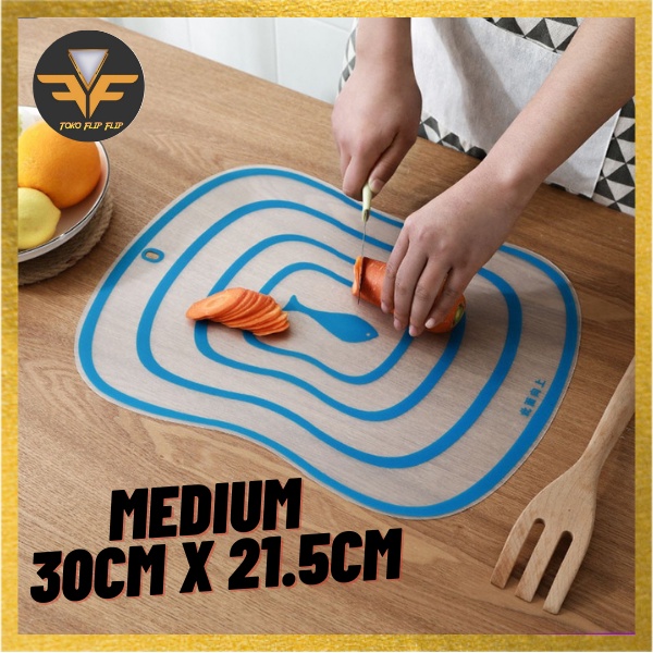 Talenan Transparan Medium Size Flexible Alas Pemotong Serbaguna Cutting Board Alat Potong Dapur Motong Sayur