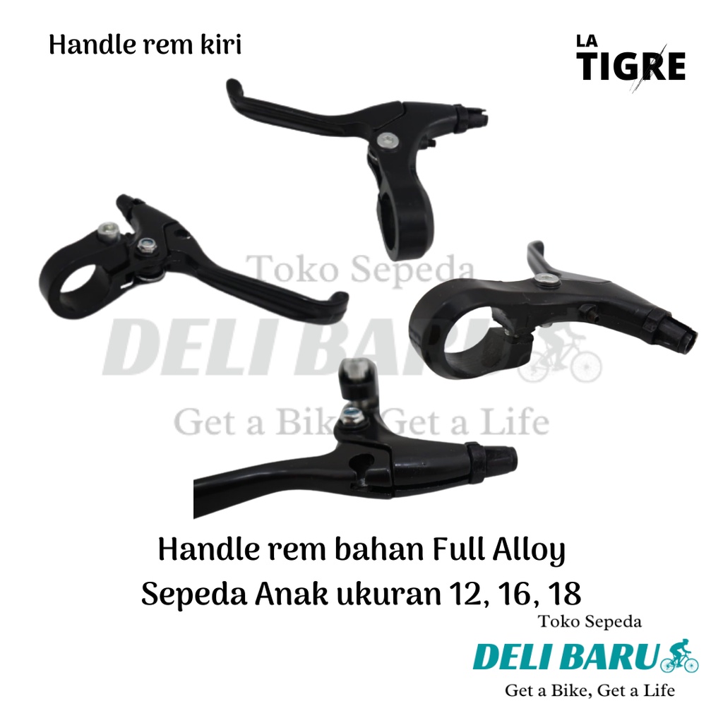 La Tigre Handle rem full alloy kecil handel aloy sepeda anak ukuran 12 16 18