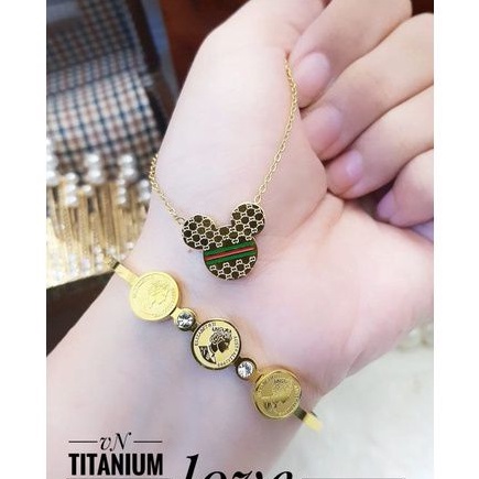 TiTanium set gelang kalung cantikk p728393