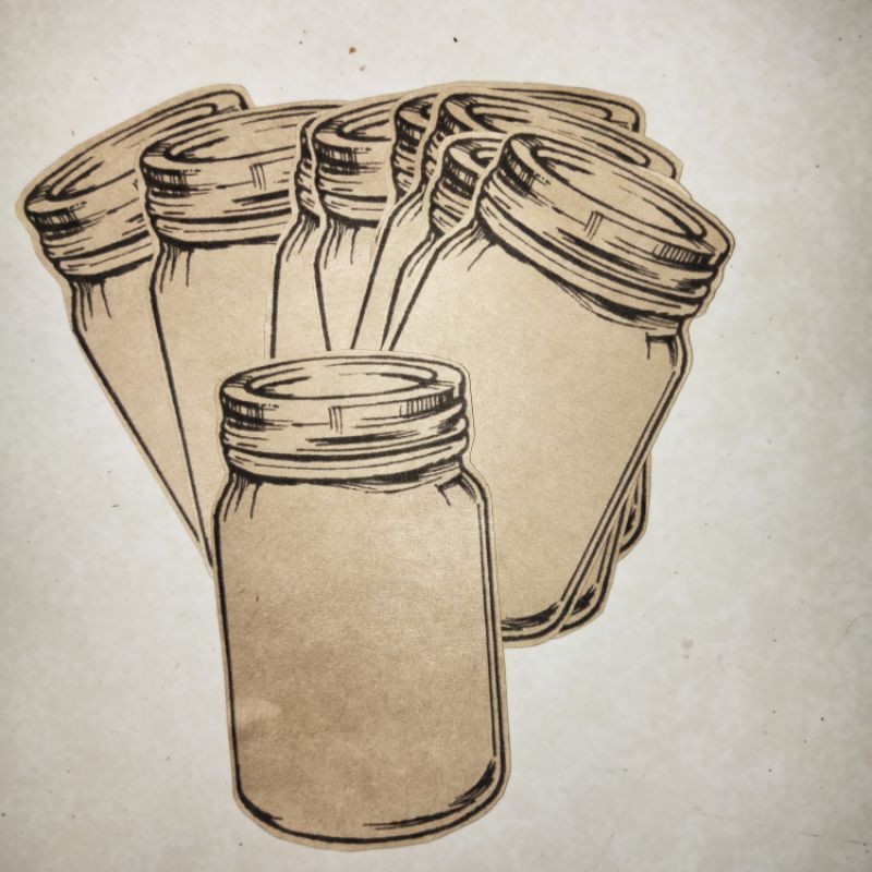 

10 sticker craft magic tumbler bottle cup vintage dekorasi bujo