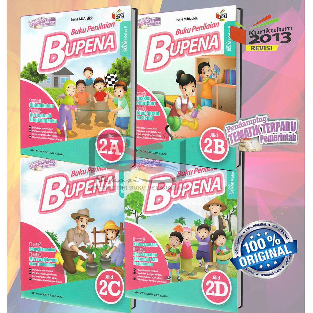 Buku BUPENA SD Kelas 2 Kurikulum 2013 Erlangga
