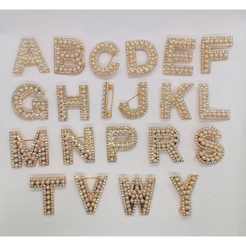 Brooch Inisial|Bros Huruf|Bros Abjad