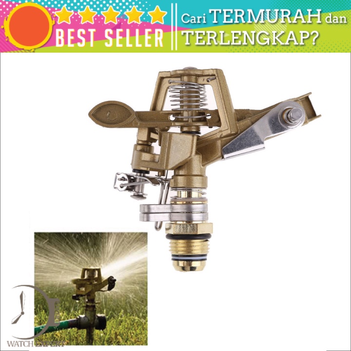 Bisa COD Alat Irigasi Penyiram Air Kepala Penyiram Air Taman Model Berputar Sprinkler Nozzle