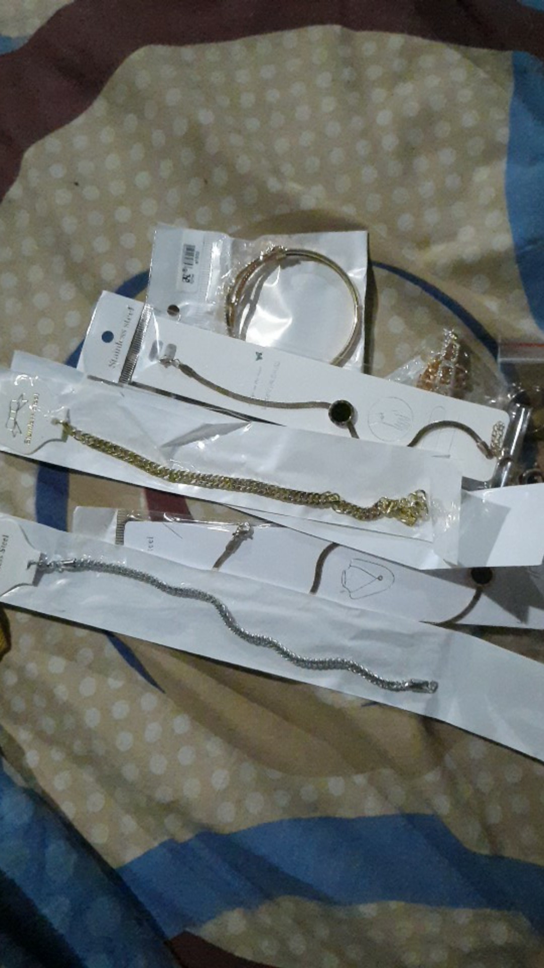 100 Gelang  Rante titanium  GET 35 anti karat Uk 17 20cm 