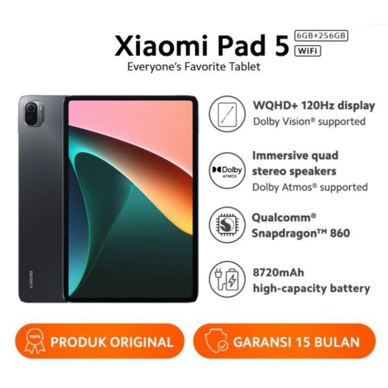 Xiaomi Pad 5 (wifi) 6/256gb Smart Tablet