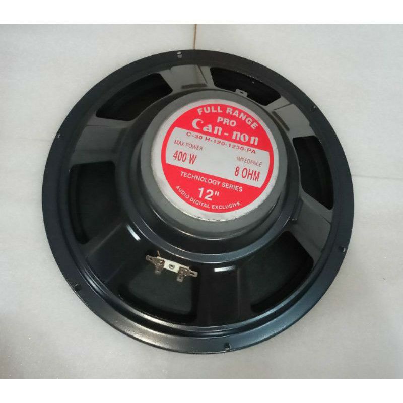 Speaker Cannon Pro 1230 PA 12 inch Fullrange Woofer 400 watt
