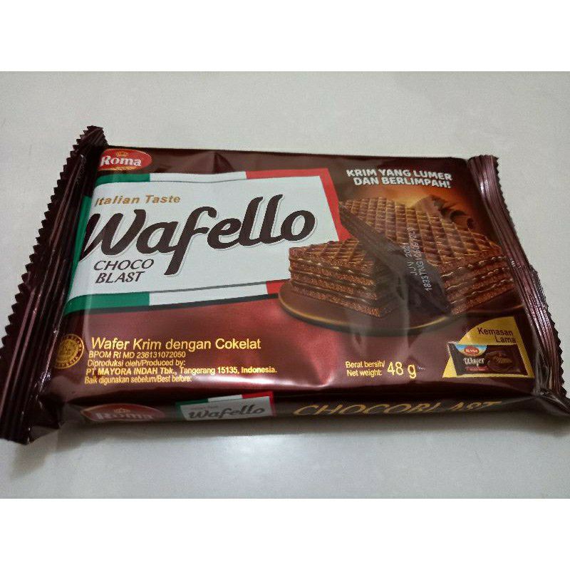Roma Wafello 48gr Choco Blast Butter Caramel / Jajan Enak Murah | Shopee  Indonesia