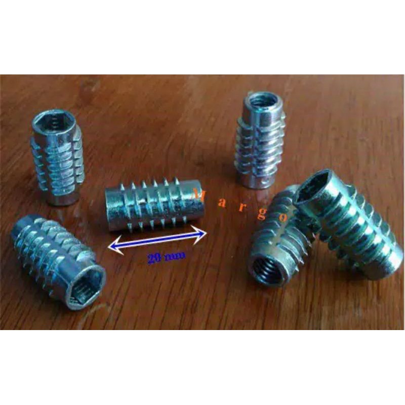 BAUT MUR NANASAN OE M6X20 BAUT MUR KNOCK DOWN BAUT NANASAN MEBEL