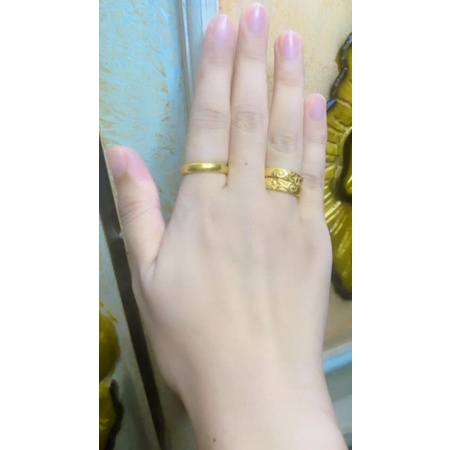 Cincin emas lapis 999