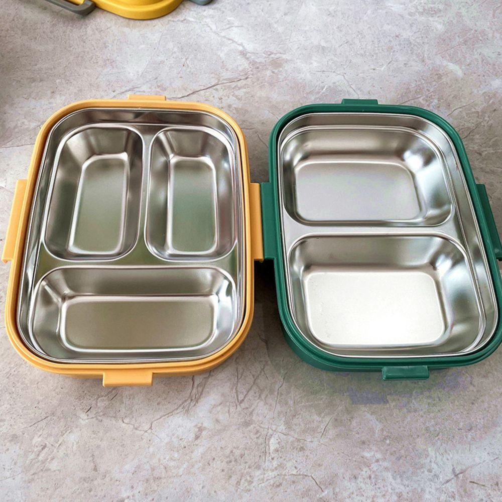 Populer Lunch Box Office Stainless Steel2/3 Kompartemen Wadah Makanan