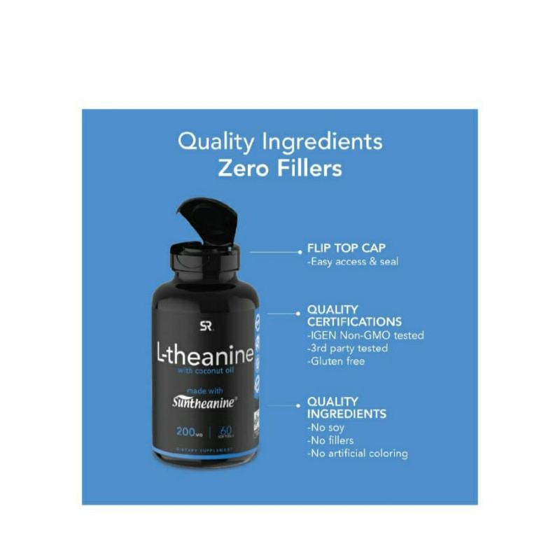 Sport Reseach L-Theanine 200mg 60 Softgels