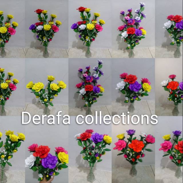 Bunga mawar bahan akrilik