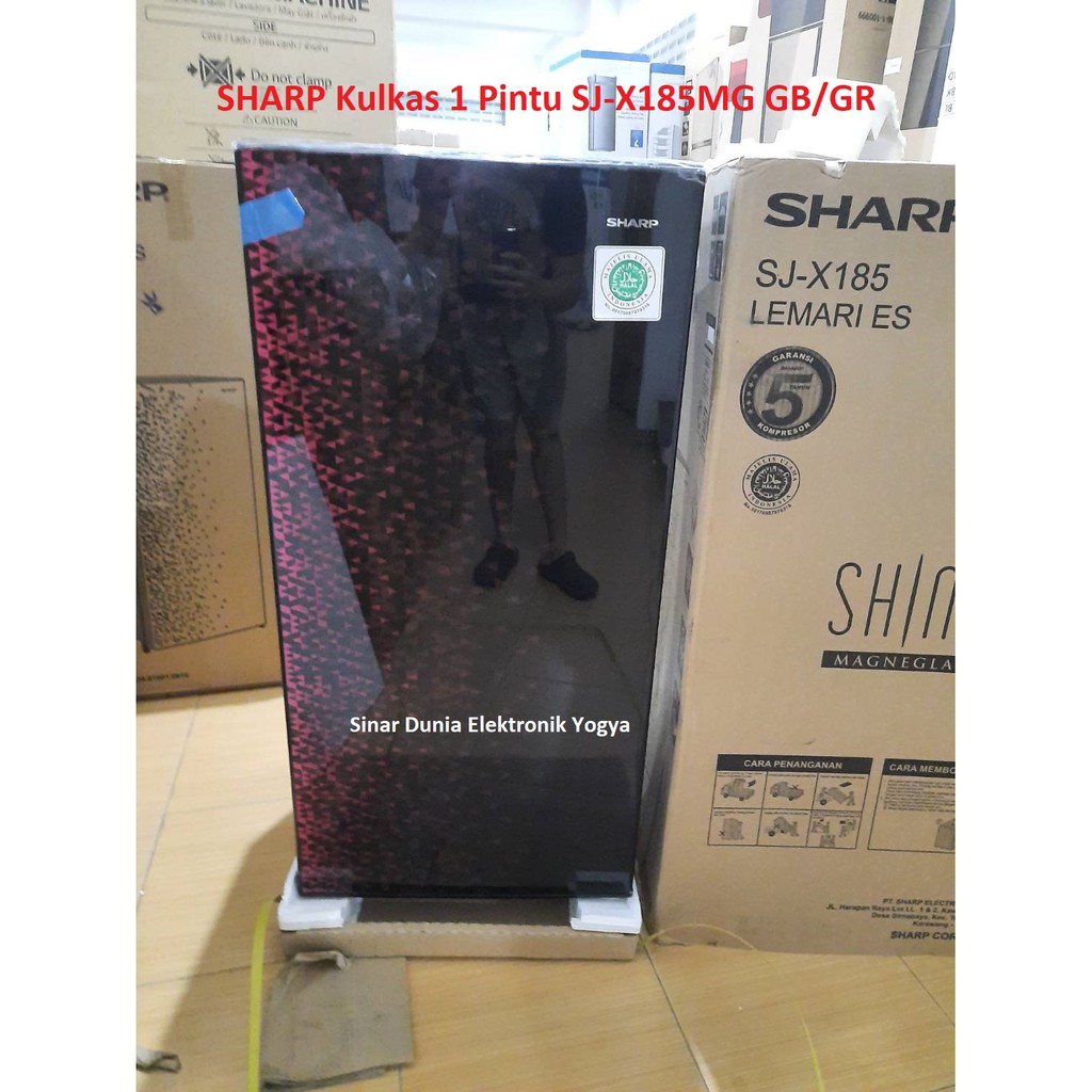 SHARP Kulkas 1 Pintu 166 Liter SJ-X185MG GB/GR PROMO GARANSI RESMI