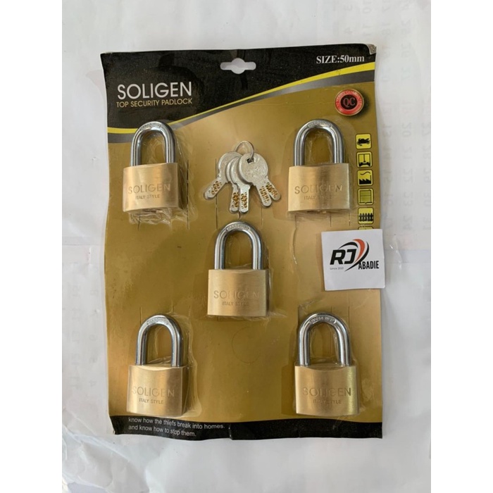 Gembok Master Key Soligen 5pc