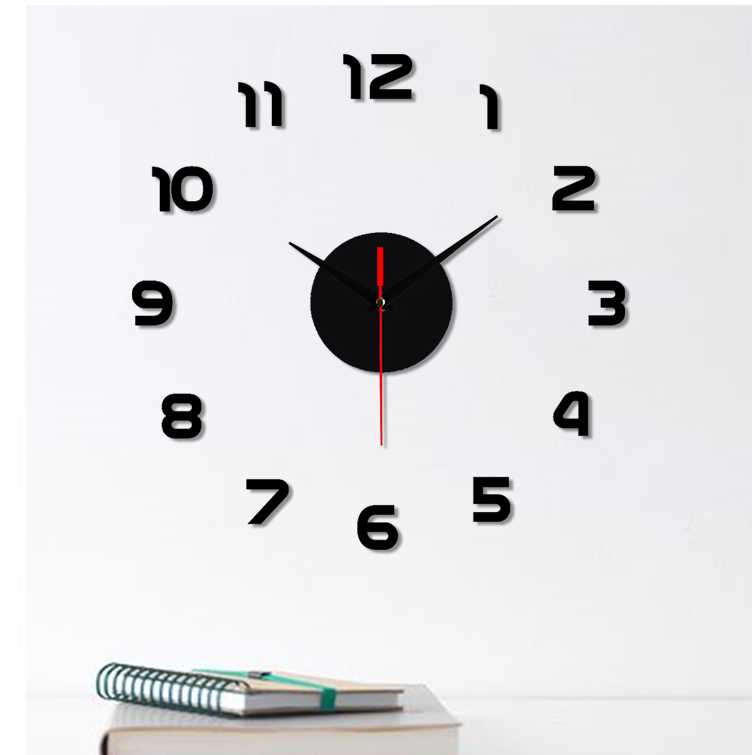 TD-DCB EMOYO Jam Dinding DIY Wall Clock Model Simple 30 CM - DIY-201