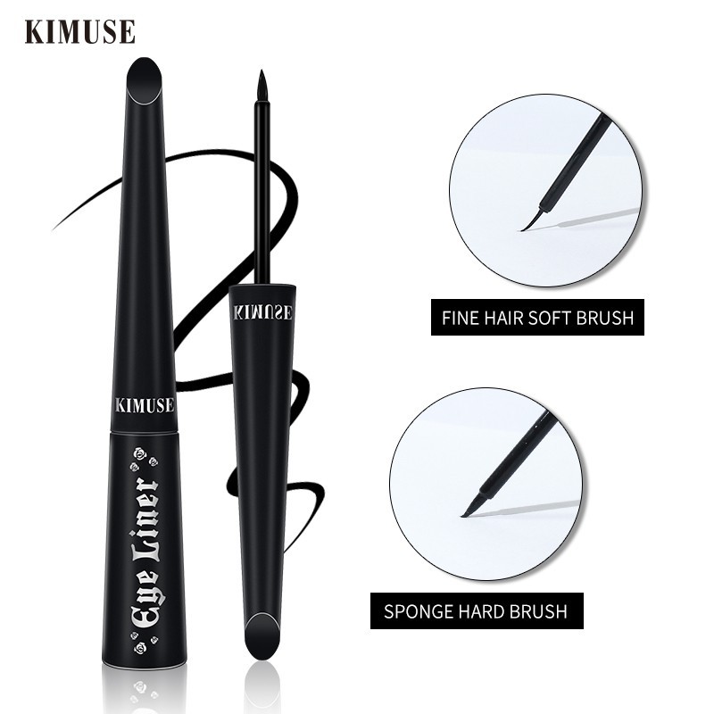 (READY &amp; ORI) Kimuse Rose Matte Waterproof Liquid Eyeliner Soft And Hard Brush 611