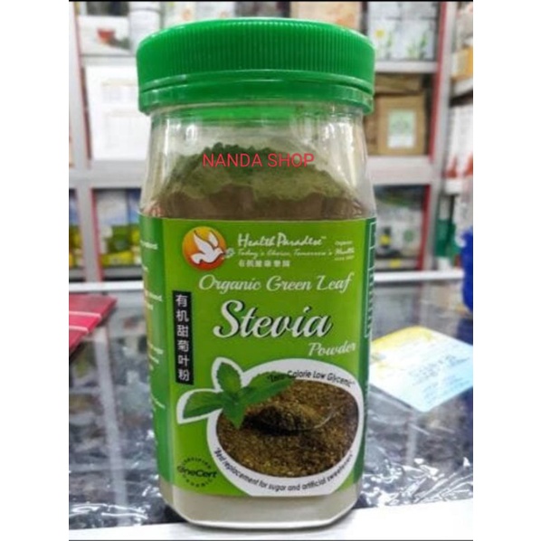 

Health paradise organic green leaf stevia powder