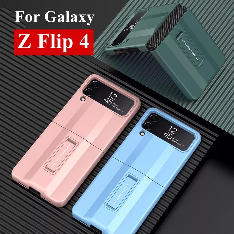 Case Samsung Galaxy Z Flip 4 Flip4 5G With Folding Stand GKK