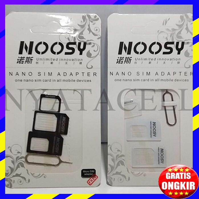 ACC HP NOOSY SIM CARD ADAPTER NANO MICRO MINI SIM 4 IN 1 INJECTOR